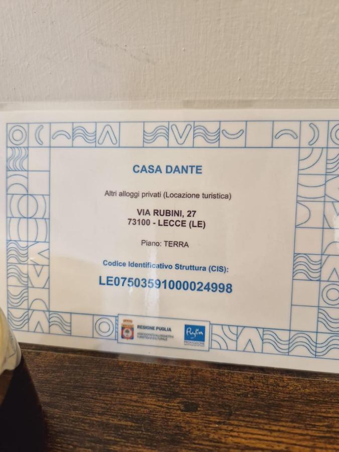 Vila Casa Dante Deliziosa Casa A Due Passi Dal Centro Lecce Exteriér fotografie